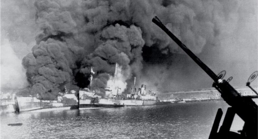 Allied ships containig mustard gas were bombed by the Germans 80 years ago this month. 