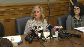 Superintendent of Public Instruction Jennifer McCormick meets with the press to discuss ILEARN results and concerns ahead of the scores going public Sept. 4.