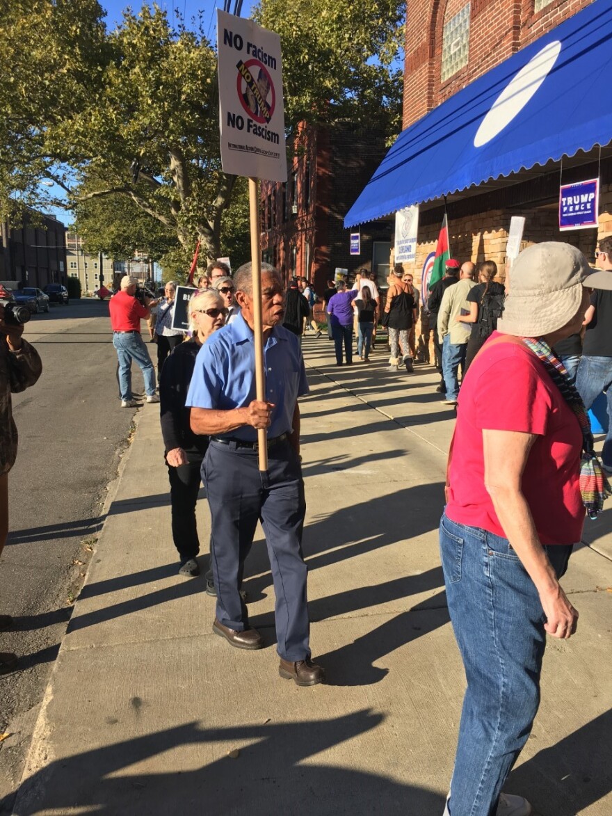 Trump endorsement protesters