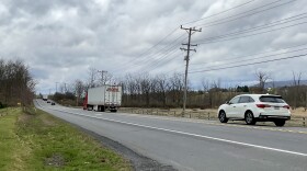 Traffic driving on U.S. Route 322.