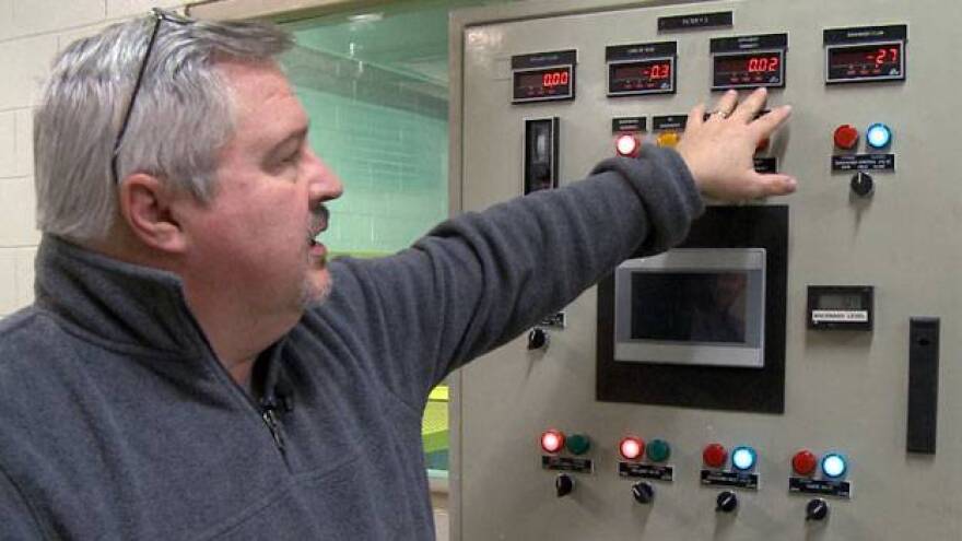 Utilities Superintendent Robert Lovell at Greencastle's Water Treatment Plant is thrilled his operators finally passed the water treatment level five certification test.