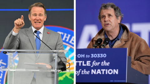 Ohio Sen. Jon Husted is looking to fend off a comeback from former Sen. Sherrod Brown in a key matchup for both parties.