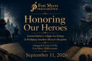 Fort Myers Philharmonic poster for 'Honoring Our Heroes' concert.