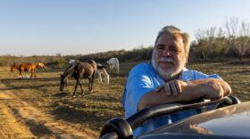 Joseph Hein at his 580-acre ranch on the Webb and Zapata county line on Feb. 15. Hein breeds horses at his ranch, but he fears that if the border wall is built through a portion of his land, it will restrict access to the Rio Grande, which will likely force him to sell his horses.