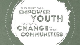 A T-shirt for Be the Change Youth Initiative.