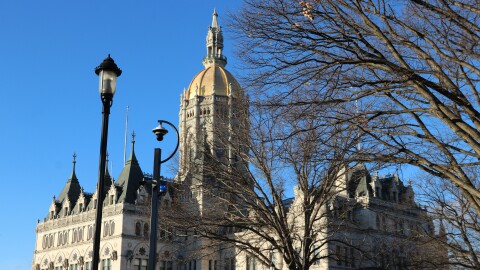 The Connecticut State Capitol building.