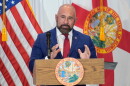 FILE - Florida Lt. Gov. Jay Collins during a news conference Aug. 12, 2025, in Tampa, Fla.