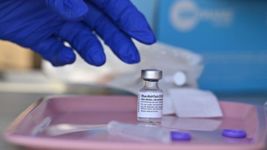 A vial of Pfizer-BioNTech Covid-19 vaccine.