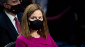 Supreme Court nominee Amy Coney Barrett attends her confirmation hearings in front of the Senate Judiciary Committee.