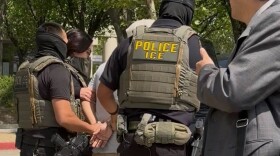 Last Thursday, February 9, 2026, KVCR witnessed federal agents arrest three men outside the Rancho Cucamonga courthouse. One man was detained in the parking lot while searching for his son, as agents and vehicles surrounded him. The Department of Homeland Security says the individuals had prior convictions, including assault and battery.