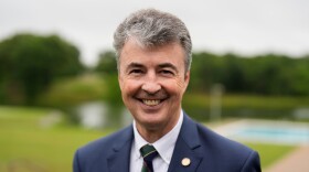 Alabama Attorney General Steve Marshall poses for a for a photo during the Stars of the State luncheon sponsored by the Wiregrass Republican Women, Thursday, May 7, 2026, in Enterprise, Ala.