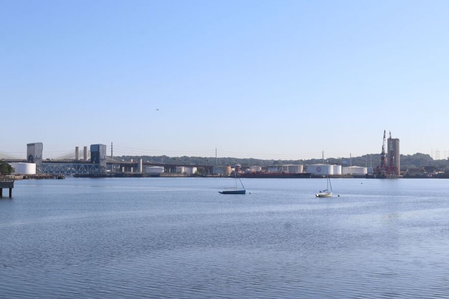 I-95 from Long Wharf, New Haven