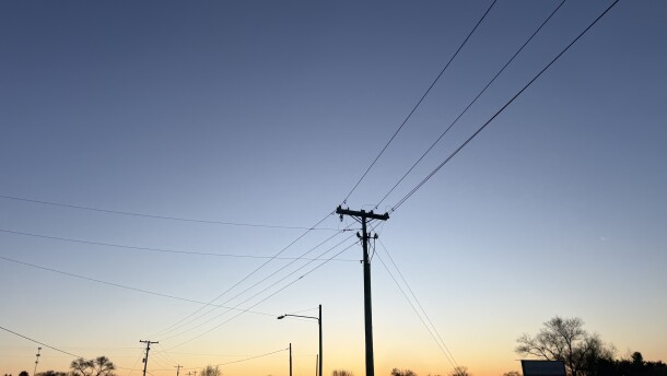 Power lines near Grawn. (Photo: Vivian La/IPR News)