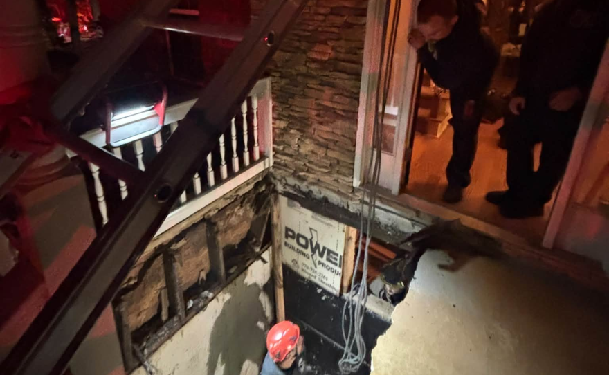The Athens-Clarke County Fire Department coordinated a careful rescue plan alongside Oglethorpe County Fire to save an individual trapped in a 20-foot-deep hole surrounded by fallen concrete.