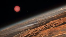 There's no shortage of adventure in space. Here's a potential view on your planetary trip.