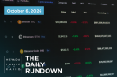 Computer screen showing different crypto currency prices.
