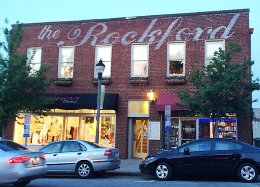 A picture of the Rockford restaurant's sign.