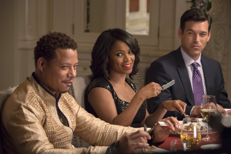 Terrence Howard, Nia Long and Eddie Cibrian in <em>The Best Man Holiday.</em>