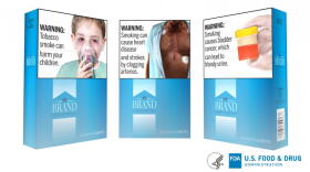 Example of the FDA's new graphic health warnings for cigarette packs. (Courtesy of the Food and Drug Administration)