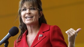 Former vice presidential candidate and Alaska Gov. Sarah Palin addresses a Tea Partly Express Rally in Manchester, N.H., on Sept. 5.