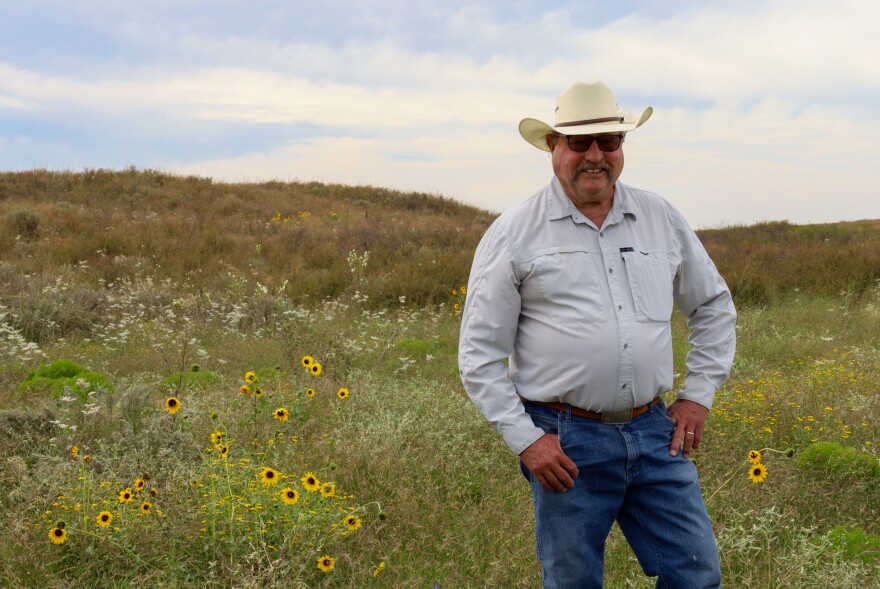 Bill Barby, winner of the 2024 Leopold Conservation Award, raises cattle on 3,700 acres of mixed grass and sandsage prairie in Clark and Comanche counties. His ranch is home to imperiled species such as lesser prairie chicken, Arkansas shiners, whooping cranes and hundreds of native plants.