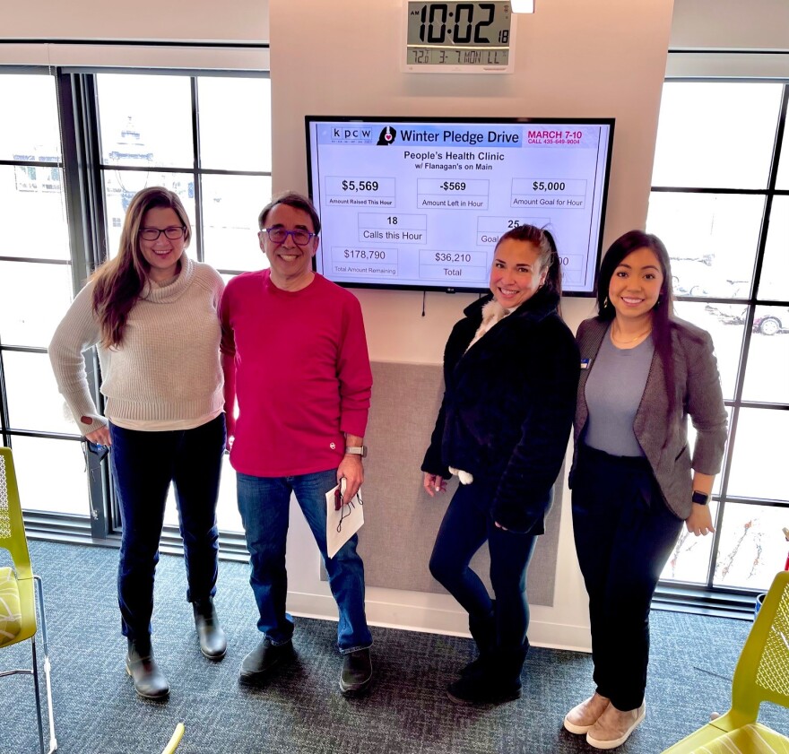 Another successful hour of the KPCW Winter Pledge Drive in March 2022.