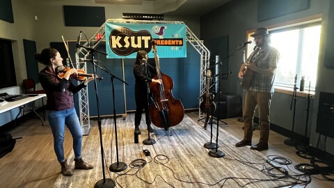 Stillhouse Junkies in the KSUT Studio.