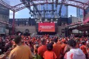 Fans of the Netherlands' World Cup team gather Thursday at the Power & Light District ahead of the traditional Oranje Fanwalk.