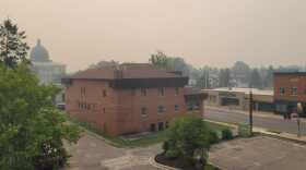 The view of the smoke from the roof of WXPR in downtown Rhinelander. Photo taken on Wednesday, July 15, 2026.