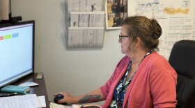 Shelly Kreger, the transit director for the Yuma County Intergovernmental Public Transportation Authority, is pictured in her office on December 18, 2025.