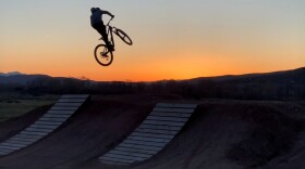 A rider hits a jump at the Oakley Trail Park.