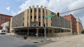 The Park Plaza Garage at 112 E. Jefferson St., Bloomington, was formerly the Auto Hotel.