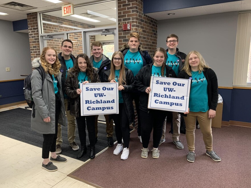 A group of UW-Platteville Richland students attended the Board of Regents meeting Thursday to present a proposal to save degree programs on their campus.