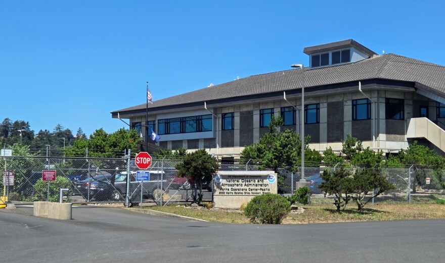 The Port of Newport used $38 million in Oregon Lottery funds and a revenue bond to build this office building and pier after NOAA signed an agreement to move its Pacific fleet center from Seattle to Newport in 2009.