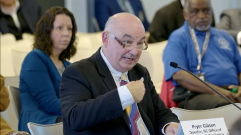 Pryor Gibson, the director of the N.C. Office of Recovery and Resiliency, told lawmakers Thursday that the agency is on track to have all of its remaining homes built by next October. Gibson was testifying before a legislative committee that was holding a hearing at East Carolina University.