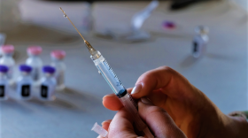COVID-19 vaccine shot.