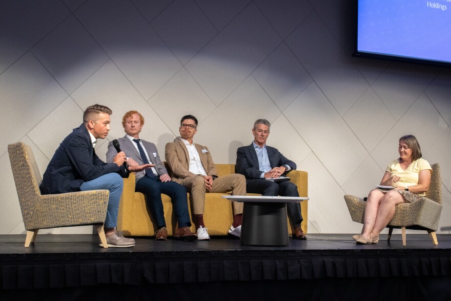 Panelists Michael Squires, Chris Hayter, Ethan Bates, John Battaglini and Michelle Zietlow-Miller discuss the feasibility of developing nuclear power, Aug. 5, 2026.