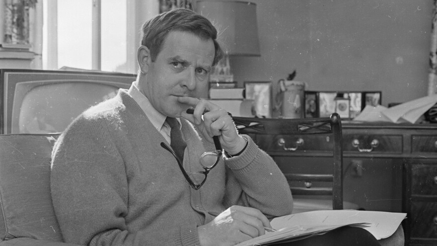 English writer and spy novelist John le Carré, pictured in March 1965. He died Saturday at age 89.