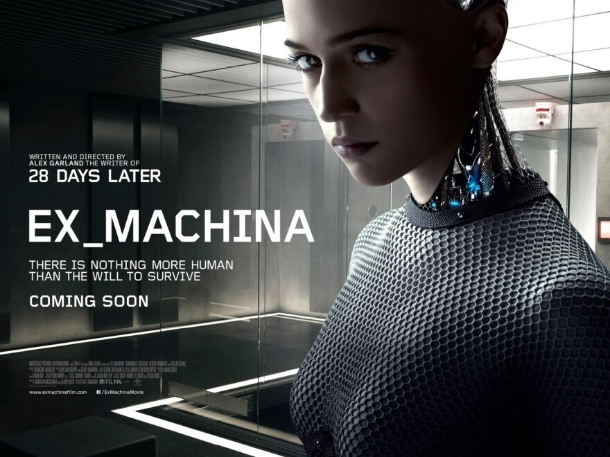 Ex Machina stars Domhnall Gleason, Oscar Isaac, and Alicia Vikander.