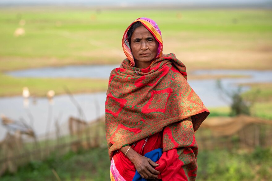 Nur Jahan, 50, helped raise the alarm about rising floodwaters in June 2022 in her home village of Golabari in the Sunamganj region of northern Bangladesh. Jahan doesn't have a cellphone, but her nephew does. He received a flood warning sent out by scientists in Dhaka, and Jahan helped spread the news by word of mouth to their neighbors.