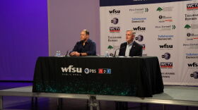 Incumbent Rick Minor and C.B. Lorch discuss issues during a candidate forum for Leon County Commission District 3 seat.