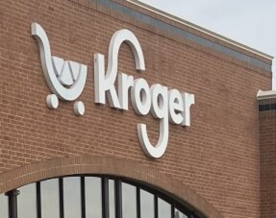 FILE: The Kroger logo on a location in Pekin.