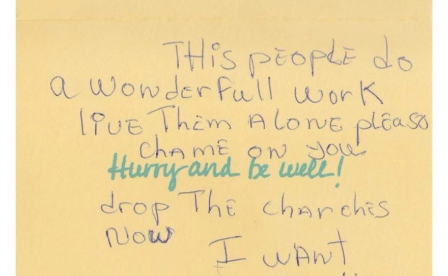 Screenshots of a few letters written by supporters and members of the unhoused community addressed to Tulsa City officials.