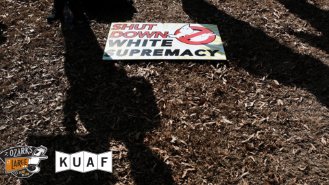 People attend an afternoon rally against racism on February 2, 2019, in Atlanta, Georgia.