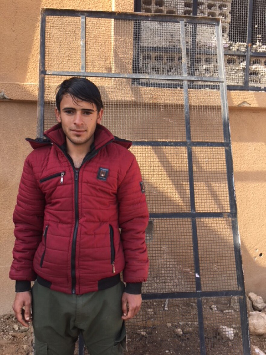 Nabeel Mukhil Hamza is training to learn how to disable explosive booby traps left by ISIS throughout Raqqa.