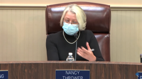 School Board Chair Nancy Thrower said the parade is "fantastic" but the board must focus on its mission of educating students and mitigating risk. Image: MCPS via YouTube