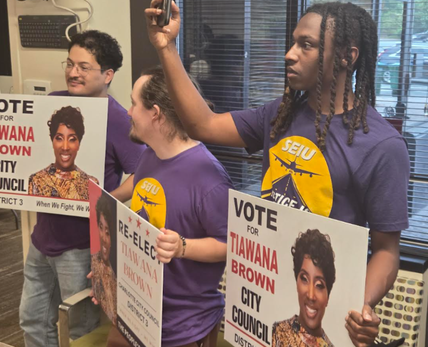The Service Employees Union International is backed District 3 City Council candidate Tiawana Brown.