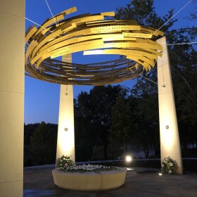 The Wreath of Honor Fallen Five Memorial at Tennessee Riverpark.