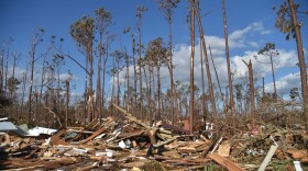 A view of the damage caused by Hurricane Michael in Mexico Beach, Florida, on Oct. 14, 2018. (Hector Retamal/AFP/Getty Images)