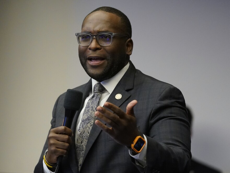 "People across the country should be concerned that legislators and governors across the country are going to do exactly what Florida is doing," says Florida Sen. Shevrin Jones, pictured here in March 2022.